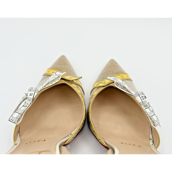 Christian Louboutin Multicolor Tape Trimmed PVC Metri Pumps Size EU 36 6 - Picture 7 of 11